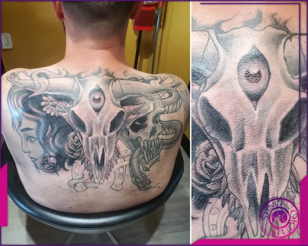 Black and grey tattoo by Derrick at Sting Studio Ottawa
