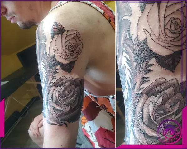 Black and grey tattoo by Derrick at Sting Studio Ottawa