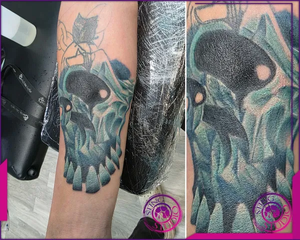 Black and grey tattoo by Derrick at Sting Studio Ottawa