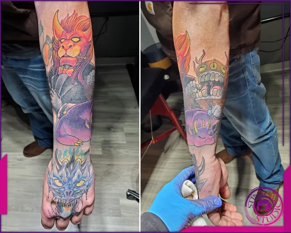 Colour tattoo by Derrick at Sting Studio Ottawa