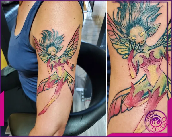Colour tattoo by Derrick at Sting Studio Ottawa