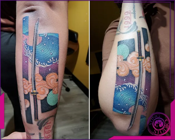 Colour tattoo by Derrick at Sting Studio Ottawa