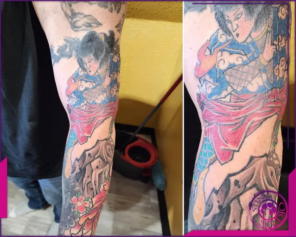 Colour tattoo by Derrick at Sting Studio Ottawa