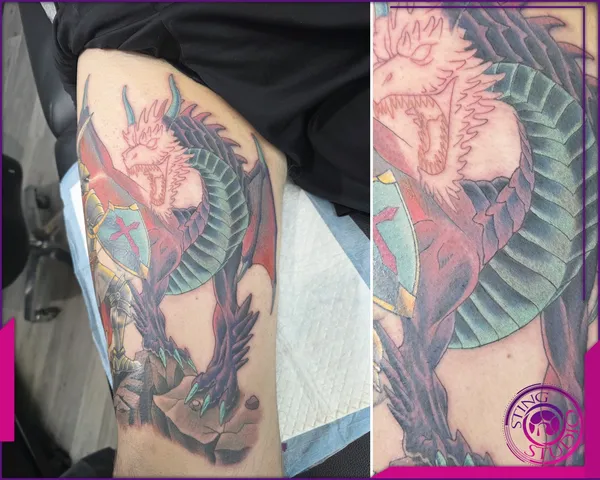 Colour tattoo by Derrick at Sting Studio Ottawa