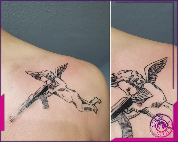 Blackwork tattoo by Derrick at Sting Studio Ottawa