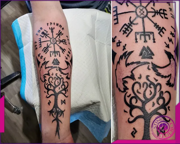 Blackwork tattoo by Derrick at Sting Studio Ottawa