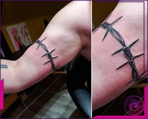 Blackwork tattoo by Derrick at Sting Studio Ottawa