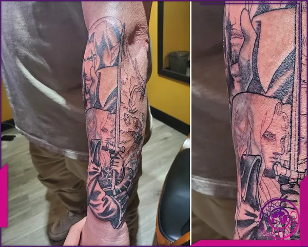 Blackwork tattoo by Derrick at Sting Studio Ottawa