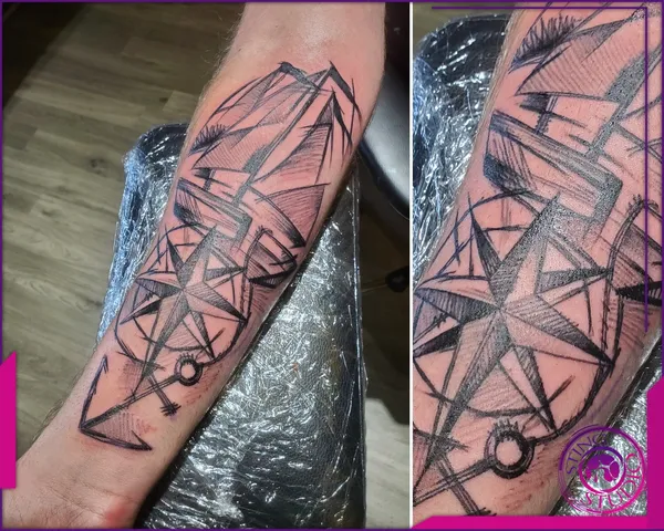 Blackwork tattoo by Derrick at Sting Studio Ottawa