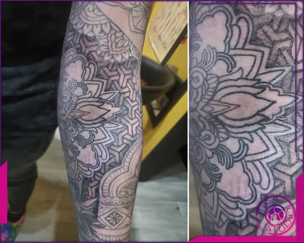 Blackwork tattoo by Derrick at Sting Studio Ottawa