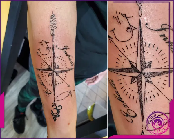 Linework tattoo by Derrick at Sting Studio Ottawa