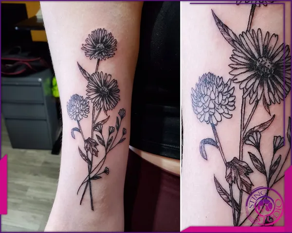 Linework tattoo by Derrick at Sting Studio Ottawa