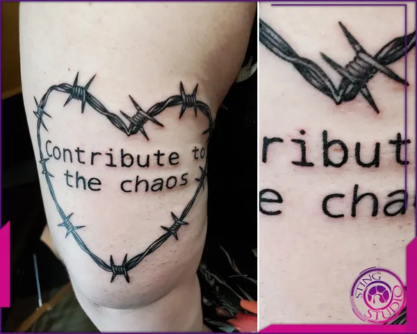 Linework tattoo by Derrick at Sting Studio Ottawa