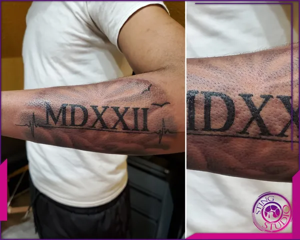Linework tattoo by Derrick at Sting Studio Ottawa