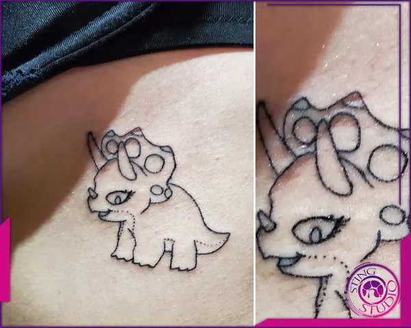 Linework tattoo by Derrick at Sting Studio Ottawa
