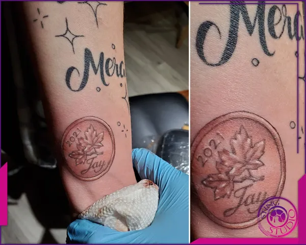 Linework tattoo by Derrick at Sting Studio Ottawa
