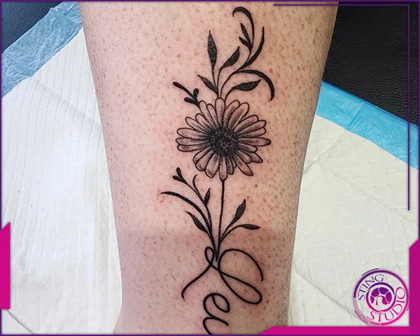 Linework tattoo by Derrick at Sting Studio Ottawa