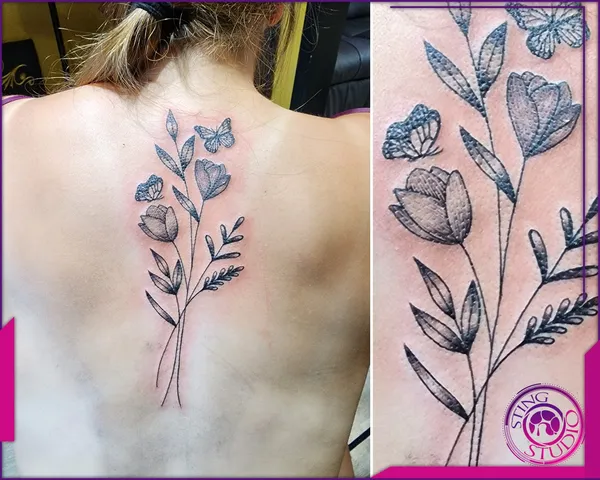 Linework tattoo by Derrick at Sting Studio Ottawa