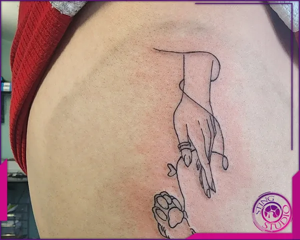 Linework tattoo by Derrick at Sting Studio Ottawa