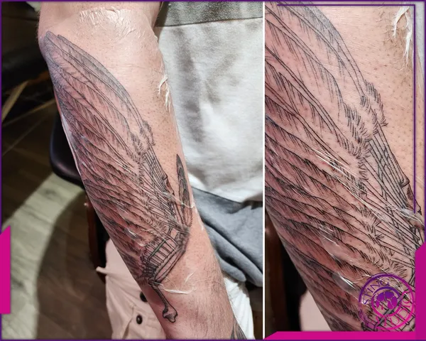 Linework tattoo by Derrick at Sting Studio Ottawa