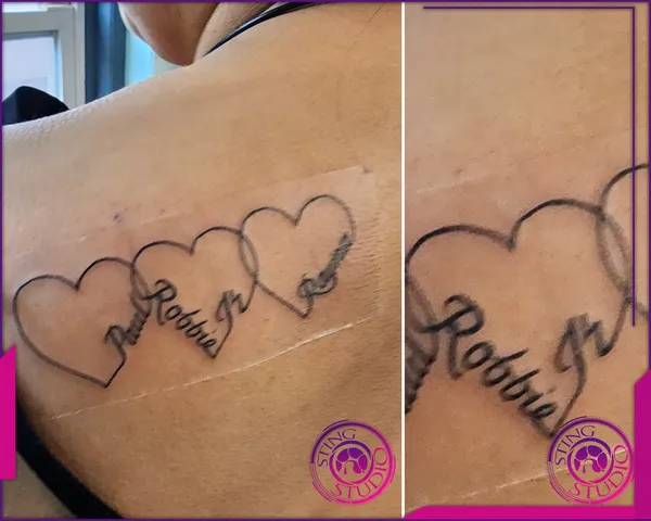 Linework tattoo by Derrick at Sting Studio Ottawa