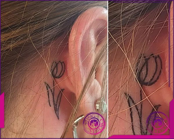 Linework tattoo by Derrick at Sting Studio Ottawa
