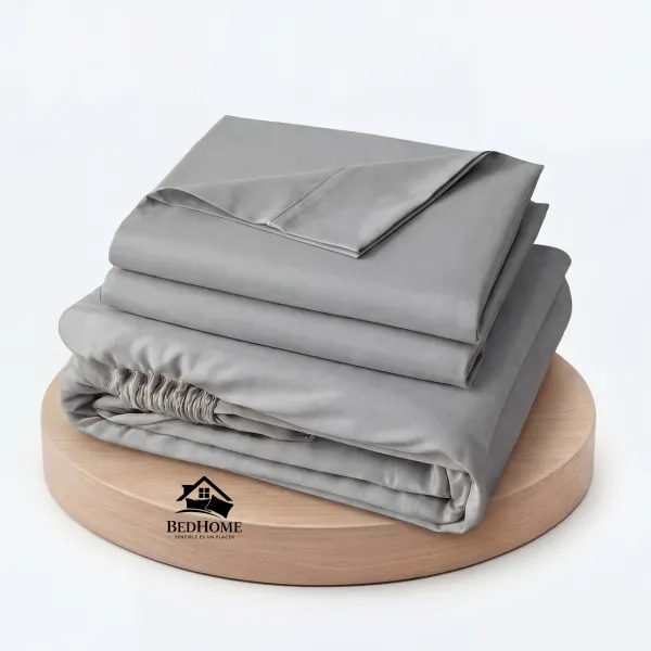 Sabanas Premium GRIS EXCALIBUR  – 1 1/2 Plz