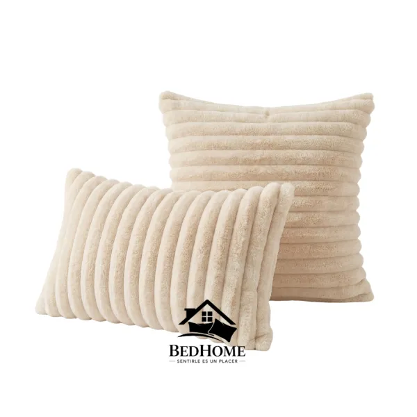 Alaska Beige – Cojines, 30 cm x 50 cm
