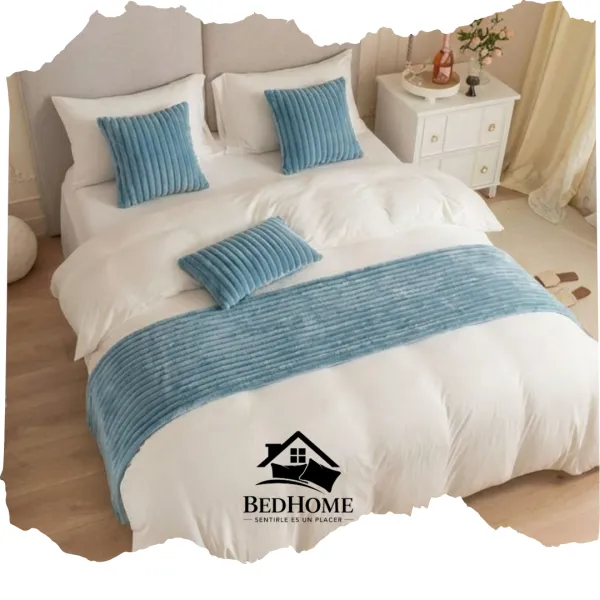 Alaska Azul PIedra – Pie de Cama, 1 1/2 Plz