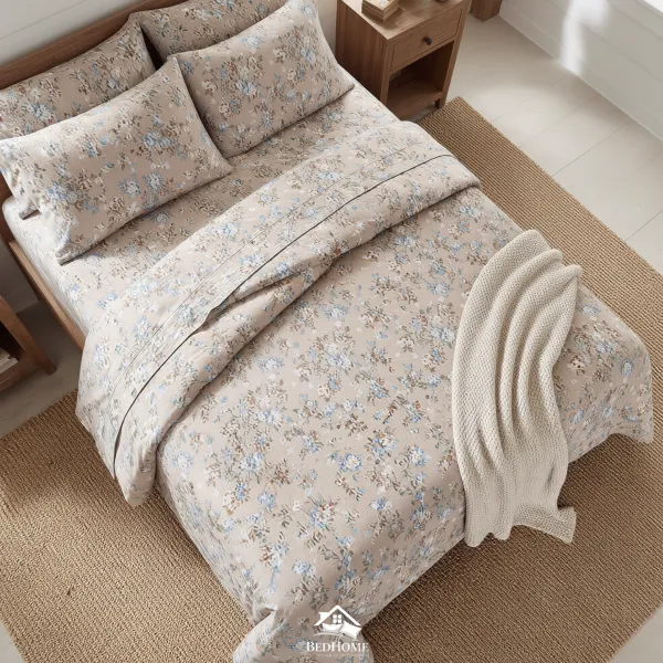 Sabanas Premium estampada FLORAL TOSCANA – 2 1/2 Plazas Queen