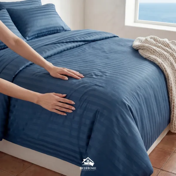 Sabana Premium Rayas AZUL PIEDRA – Image 3