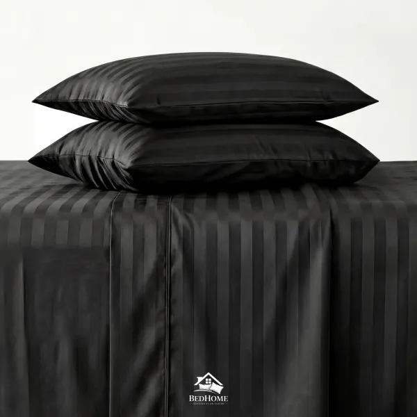 Sabanas Premium rayas NEGRO – Image 1