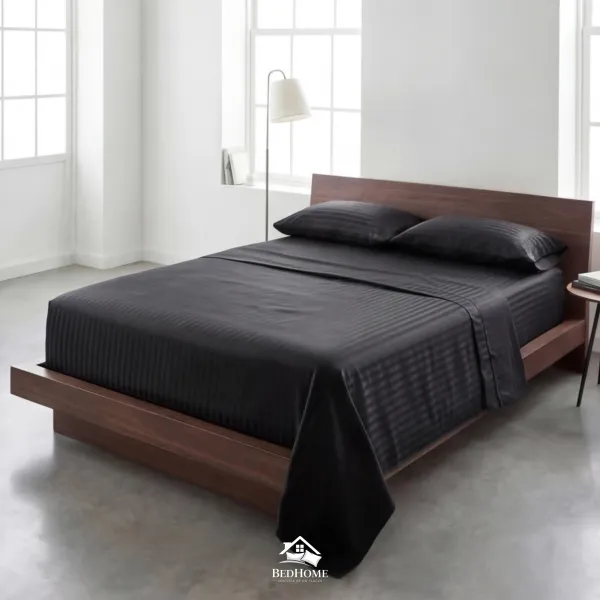 Sabanas Premium rayas NEGRO – 2 1/2 Plazas  Queen