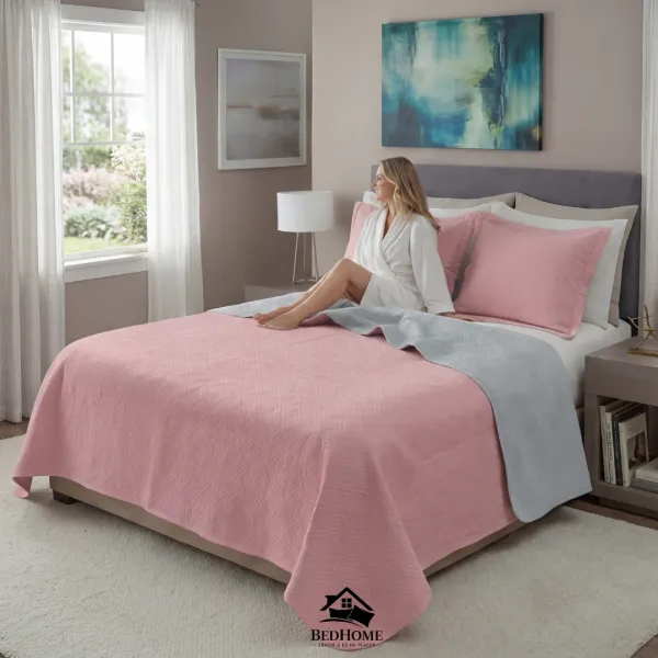 Cobertor Español RosadO / Gris Claro – Image 3
