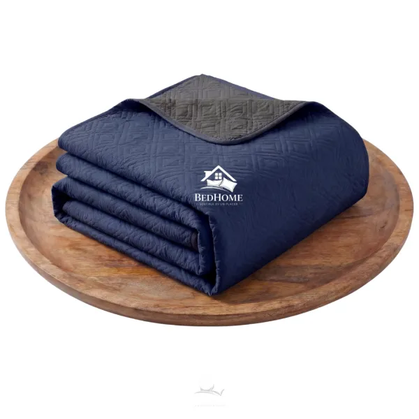 Cobertor Español Azul / Gris Oscuro – Image 3