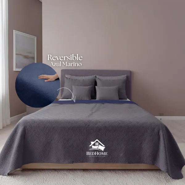 Cobertor Español Azul / Gris Oscuro – Image 1