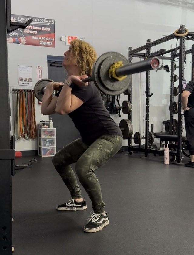 Front squat at the rack