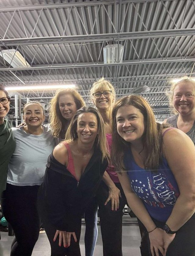 Members training together on the group floor