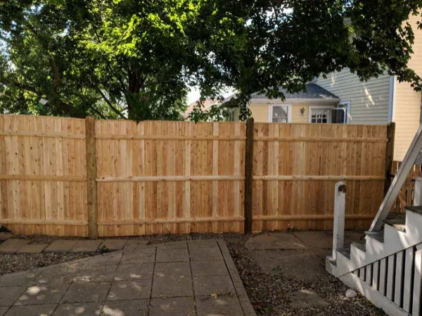 Wood privacy fence by All Fenced In