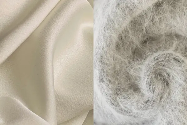 Silk and mohair layers used in The Grand Luxe Mattress by Avocado