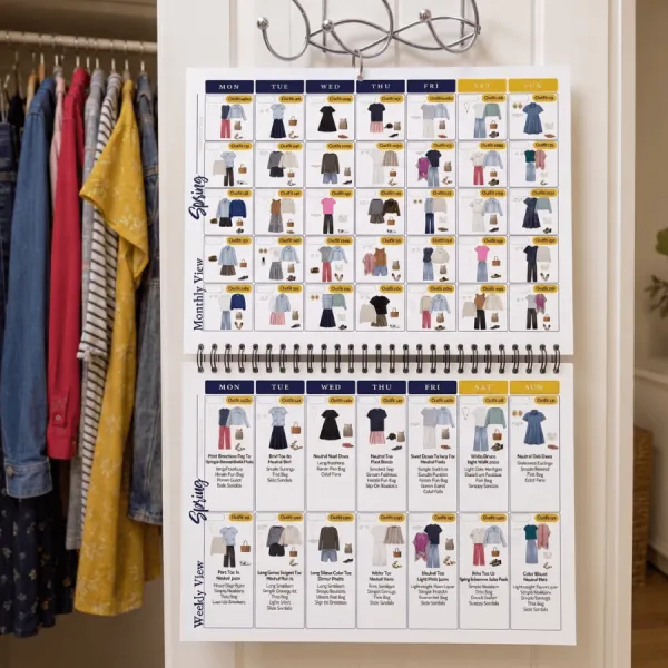 Extended Edition Women's Essentials What-to-Wear Outfit Calendar — printable and hard copy formats