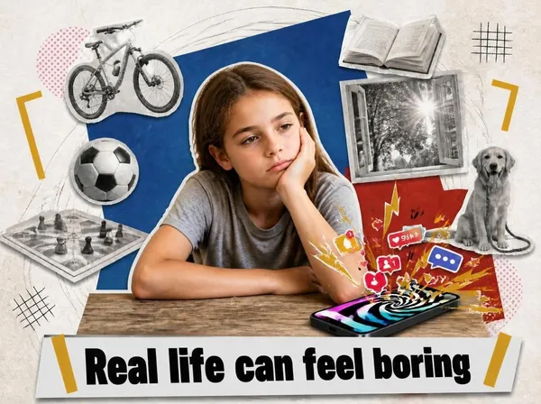 Real life can feel boring
