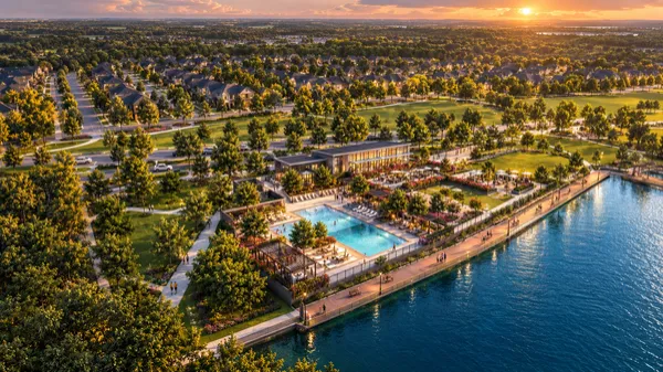 Lake at sunset