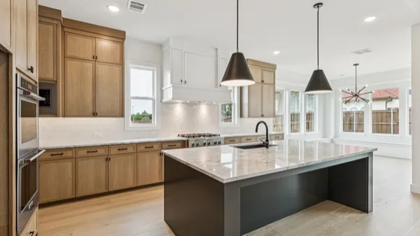 Kitchen in a custom home