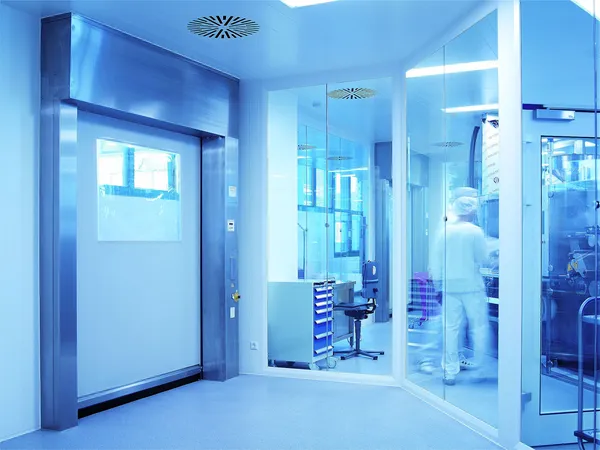 EFA-SRT® CR Premium — Puerta rápida para salas blancas clase ISO 5