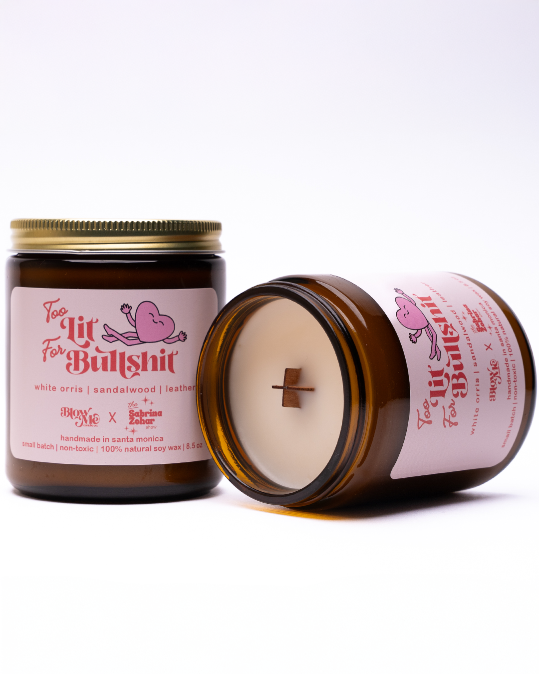 Too Lit For Bullsh*t Candle – Image 1