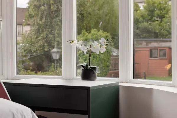 Bay window at the Worsbrough home