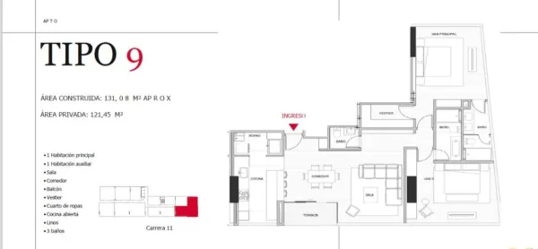 ESPECTACULAR APARTAMENTO EN LA 86 CON 11 – Imagen 4