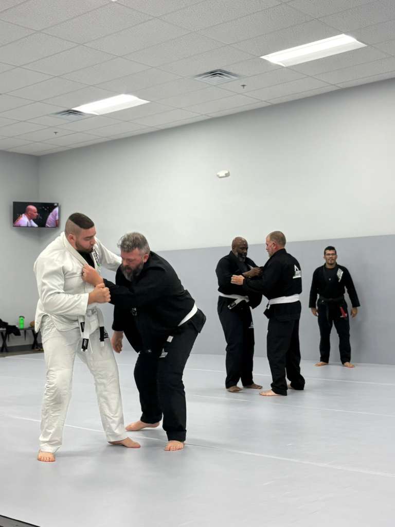 Adult BJJ class at JRoots Keller