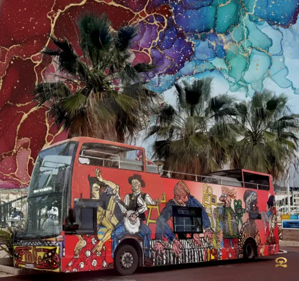 Palm Bus — Croisette Color Rush – Image 1